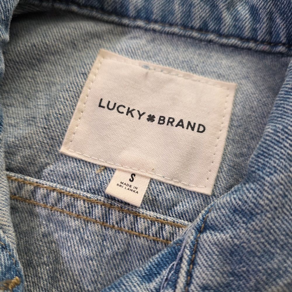 Lucky Brand Floral Print Denim Jacket Womens Small - Picture 4 of 6